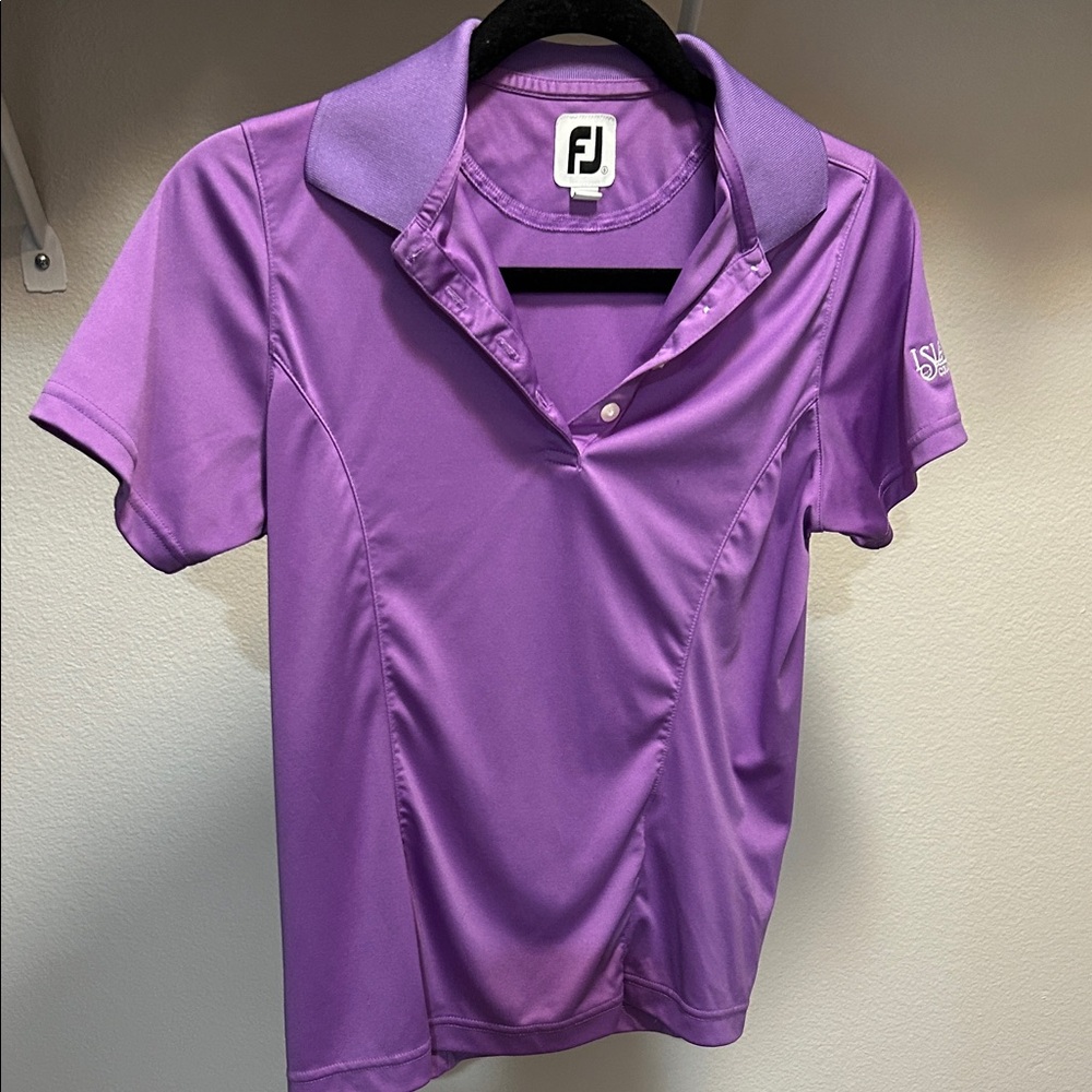FootJoy Purple Short Sleeve Golf Polo